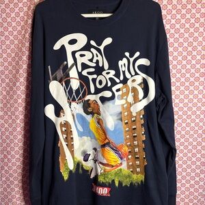 AKOO Long Sleeve Graphic Shirt Pray For My Haters Size XL Streetwear Tee